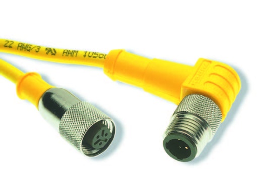 [100009042] Turck Actuator and Sensor Cordset, Extension Cordset (KB 4T-6-WSB 4T/S90)