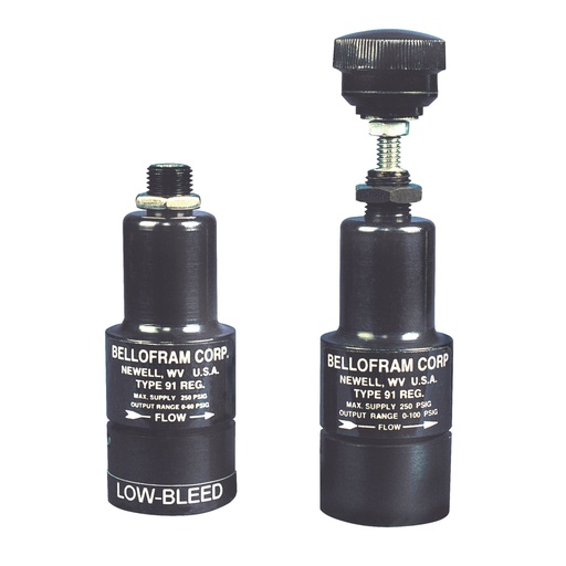 [962-035-000] Bellofram T91 Subminiature Air Regulator, 5mm NPT, 0-100 psi
