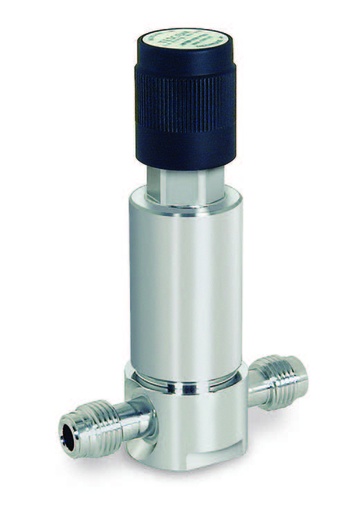 [12-1A31AADM6DM6Z] Miniature High Purity Pressure Reducing Regulator, 1/4"F VCR Porting, 316SS, 0-100PSIG, Precision Electropolish