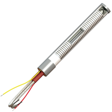 [2100-9891] Watlow Firerod Cartridge Heater; 120V/150W; 7” x .122” 304SS sheath; 24” Fiberglass lead