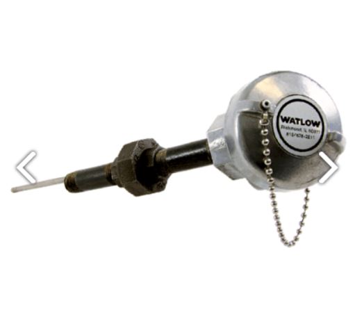 [RRJDF0K120BA000] Watlow RTD Sensor Style RR Style RTD with Double Fitting, Element Type B - 100 ohms Single 3-Wire, 12” LNG Diameter [in] J - .250 Inch