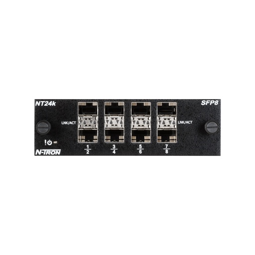 [NT24K-SFP8] NT24k Series, N-Tron NT24k® Module-8 SFP Expansion Slots 1000Base Only