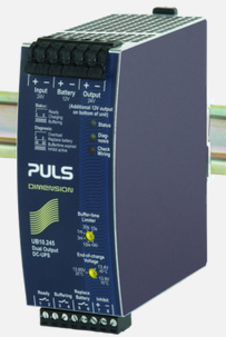 [UB10.245] PULS DC-UPS Controller, 24VDC, 7.5A & 12VDC, 5A, 240W Max, for 3.9-40Ah Battery
