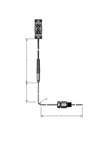 [2275-3945] Watlow AF Style Ungrounded Thermocouple (Af-2018933)