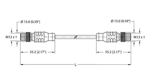 [U-02482] Turck Extension Cable (RSSD RSSD 441-2M)
