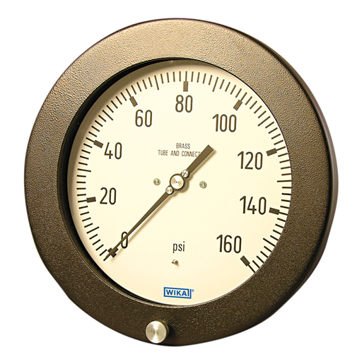[4236424] Wika 232.25 Series 6" SS Pressure Gauge, 0 to 3000 psi, 1/2 NPT, LBM