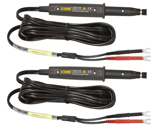 [2118.77] AEMC Kelvin Probes 10 ft (10A, Spring Loaded)