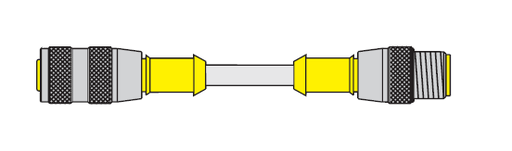 [U-62387] Turck Actuator and Sensor Cordset, Extension Cordset (RK 4.5T-0.2-RSM 50)