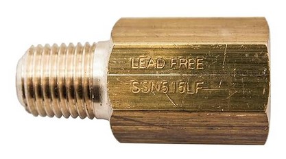 [SSN515LF] Winters Snubber 1/4" NPT Brass Body Lead-Free For Water