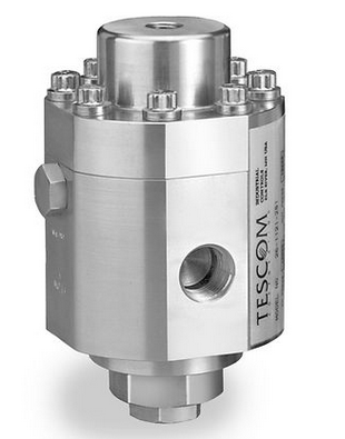 [26-1161-182] EXTERNALLY GAS LOADED PRESSURE REDUCING REGULATOR NONVENTING, 1/2" SAE PORTS, 316 SS BODY, PCTFE SEAT, BUNA O-RING/DIAPHRAGM, 1/4" MS33649 DOME PORT, 0.375 ORIFICE, 6000PSI MAX INLET/OUTLET