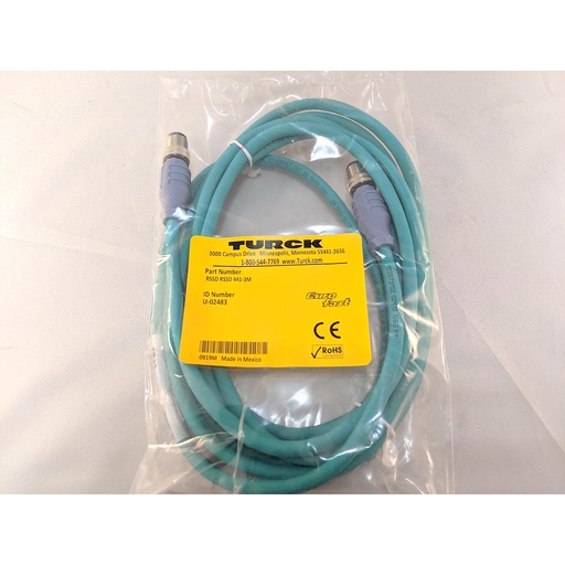 [U-02423] Turck Industrial Ethernet Cable, Extension Cable (RSSD RJ45S 441-3M)
