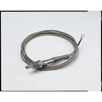 [2136-1446] Watlow Type J T/C; .250 dia sheath; 4.5" Length; 1/2" NPT; 2.5" Insertion; 8' Cable SS Overbraid; Split Leads