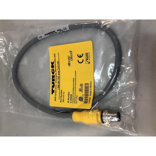 [UX05355] Turck Actuator and Sensor Cordset, Connection Cordset (RSS 4.4T-10/S90)