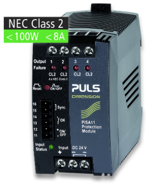 [PISA11.CLASS2] PULS Protection Module, 24VDC, 4 Output Channels, 4x 3.75A NEC Class 2