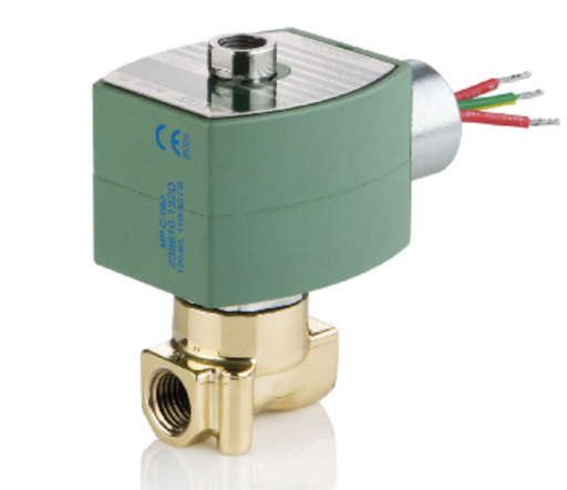 [EF8314H121VAC120/60,110/50D] GENERAL SERVICE SS BODY 3 WAY NORMALLY CLOSED EXPLOSION PROOF 1/4"NPT FKM ELASTOMERS