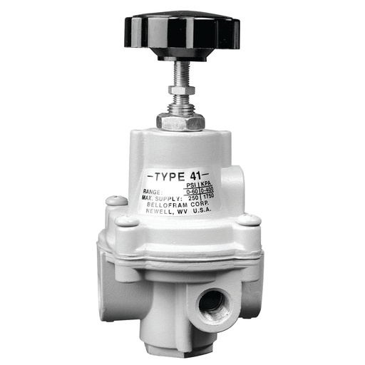 [960-181-000] Bellofram T41-2 Adjustable Precision Regulator (with Bonnet Vent Port), 1/4" NPT, 0-30 psi