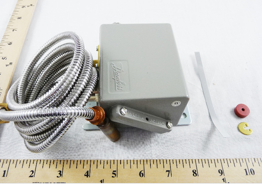 [060L310466] DANFOSS HIGH TEMP SWITCH, REMOTE SENSOR WITH 2M ARMORED CAPILLARY TUBE, 50-100C