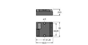 [F0177] Turck Compact I/O station for DeviceNet, 4 Digital Inputs, 4 Universal Digital Channels (FDN20-4S-4XSG)