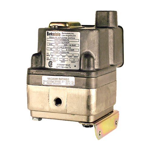 [DPD1T-A80SS] Barksdale DPD1T Diaphgram Pressure Switch, Single Setpoint, 10 Amps @ 125/250 VAC; 3 Amps @ 480 VAC, 0.5 to 80 psi