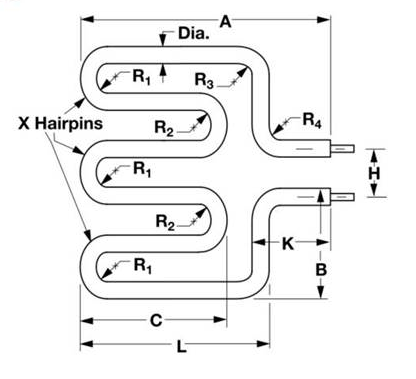 [2172-9005] Watlow Watrod Heater, 120vac, 1200 watt