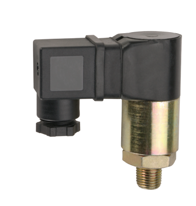 [W1049282] Rugged Cylindrical Pressure Switch PS75-60-4MSZ-C-HCR-RD, 7/16˝-20 SAE Male, SPDT, RIGHT ANGLE DIN 43650A 9mm CABLE CLAMP, REDUCED DIFFERENTIAL