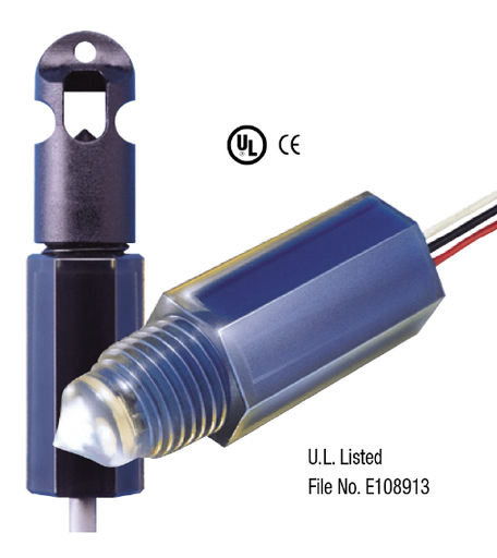 [143570] GENERAL PURPOSE ELS-1100 SERIES SENSOR, FOR USE WITH OPTO-PAK CONTROLLER. 1/4"NPT, POLYSULFONE-5PC MOQ