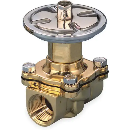 [P210D095] Air Operated Valve General Service 3/4" Ports, Brass Body, Normally Closed