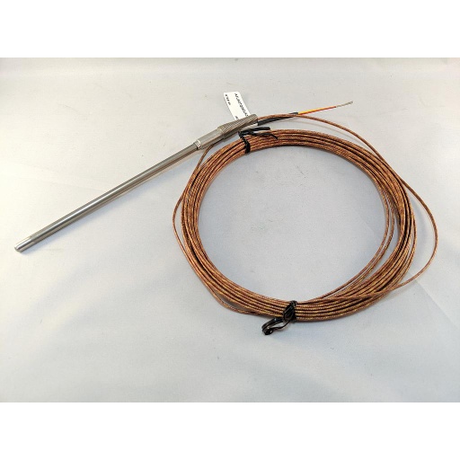 [2197-9294] Watlow 100 Ohm Platinum 3 Wire Rtd, 1/4" Diameter, 8" Long 316SS Sheath, 75' Leads