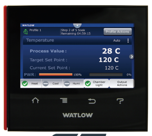 [F4T1A1EAA1C2AAA] Watlow Touchscreen Data Logging and Graphic Trend Charts.100 To 240 VAC