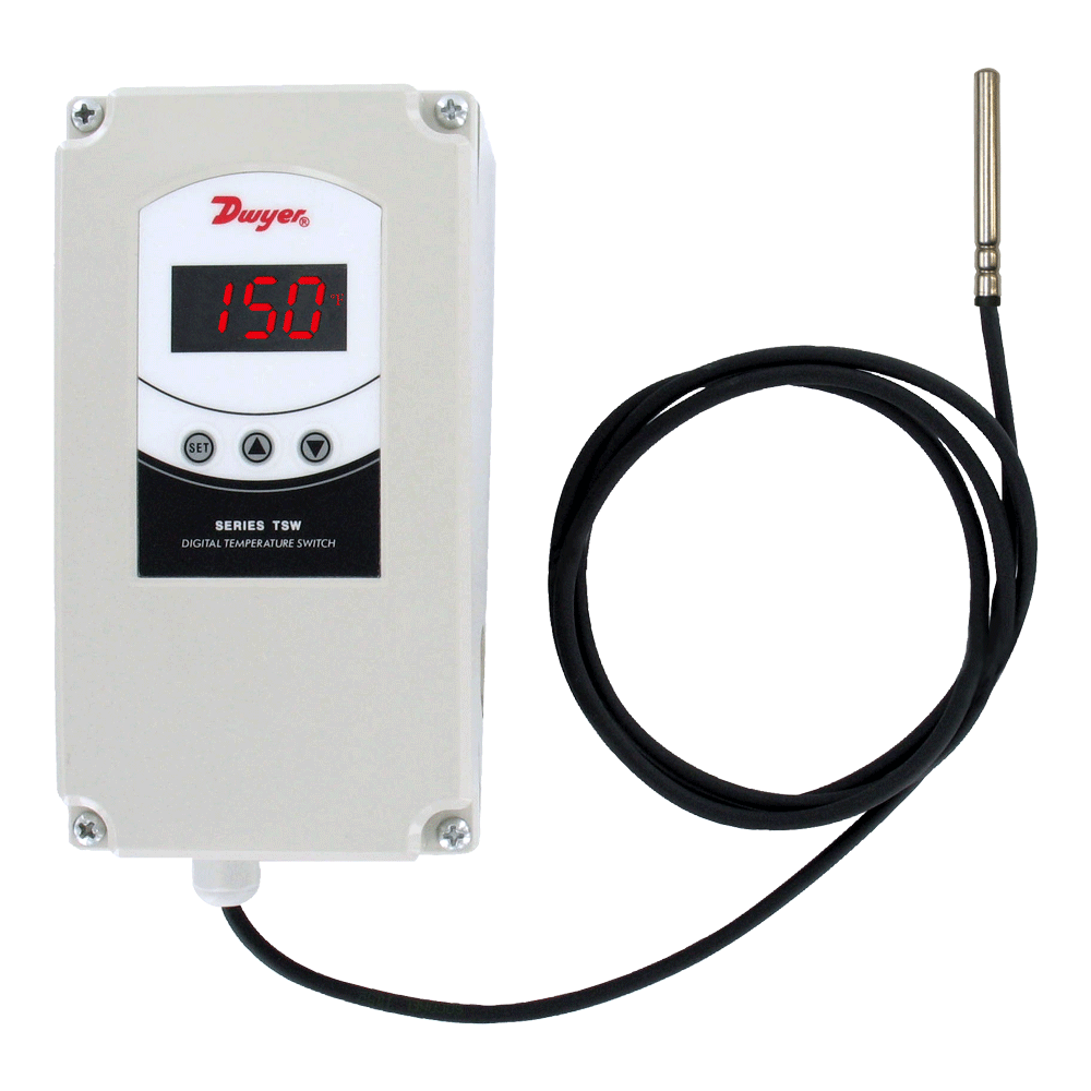 [TSW-150] Weatherproof digital temperature switch, single stage, 90 to 255 VAC power supply (For Branom Use Only)