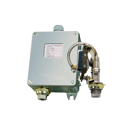 [B1T-A12SS-FX] Barksdale B1T Bourdon Tube Pressure Switch, Housed Single Setpoint, 10 Amps @ 125/250 VAC; 3 A @ 480 VAC; 0.5 A @ 24 VDC, 50 to 1200 psi, SS, 1/4 NPT, NEMA 4X Enc