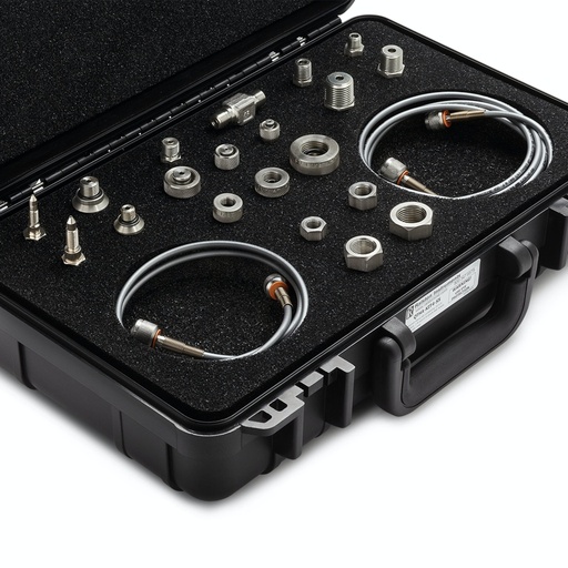 [QTHA-KIT4-SS] Universal Quick-test hose and adapter kit (20 stainless steel adapters, 2 hoses)