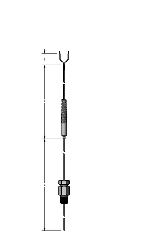 [2220-6710] Watlow RT Style Rtd, .25" Diameter, 16" Insertion Length, Cast Aluminum Weatherhead w/Terminal Block