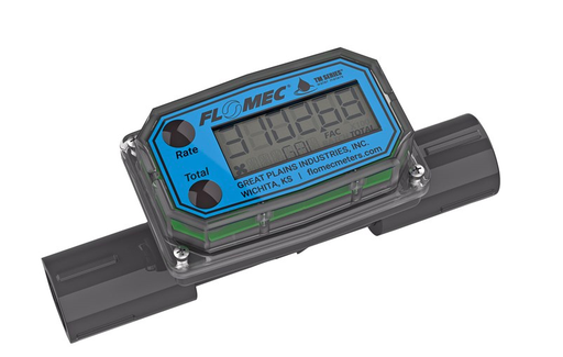 [TM20NQ9GMB] Flomec TM Series Turbine Flow Meter, 2" NPTF, Battery Powered Display, Schedule 80 PVC for Water