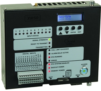 [U-XR50-12V] XR50 - Remote Telemetry Unit - Cellular Pump Station Monitor - 12VDC - Verizon Radio - 4G/LTE - Indoor/Panel Mount (For Outdoor Mount, Order NEMA 4X Enclosure - S-ENCL-CX-OPN4X - Separately)