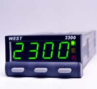 [N2301Y-12-0-1] SERIES 2300 1/32nd Din Controller, Controller, Relay Output & SSR Driver Alarm Output 1, Red Display/90-264V AC supply