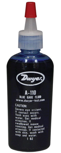 [A-110] 1 OZ DISPENSER BOTTLE OF BLUE GAGE FLUID