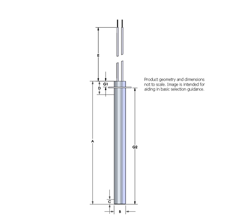 [2234-6129] Watlow .75" Diameter Firerod Heater