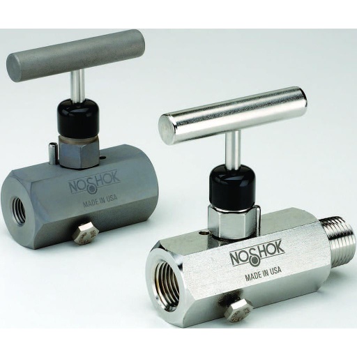 [602-MFS-P1-T1] 600 SERIES - HARD SEAT- BLOCK & BLEED VALVE 1/4" NPT Male - 1/4" NPT Female, PTFE Packing, Non-Rotating Stem Tip
