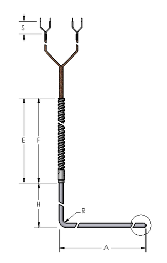 [2253-0865] Watlow 22 Series Style Thermocouple, Type K, Dual Element