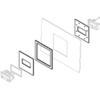 [PMK7A000] PMK7A- Panel Mount Adapter Kit (1/4 DIN to DT8 CUB4 CUB5)