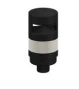 [810722] TL70 Tower Light, Black Housing: 1-Color Loud Audible Indicator (TL70YALT)