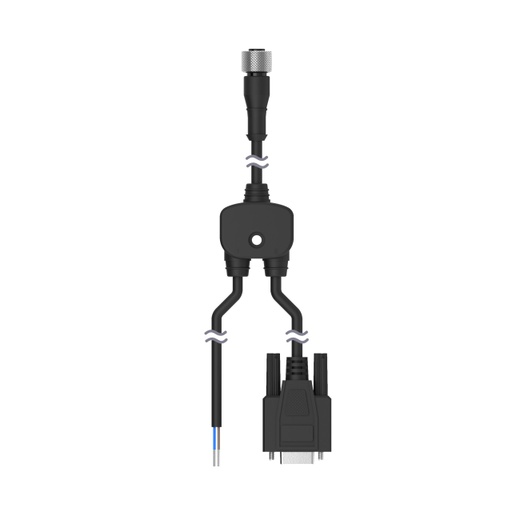 [809381] M12 Quick Disconnect Splitter Cable (CSB-M1241DB9)