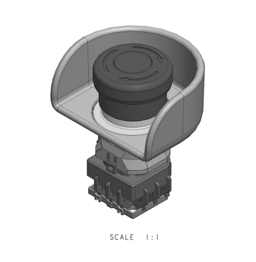 [812835] Ssa-Eb1 Panel-Mount Emergency Stop Push Button (SSA-EB1PS1-22)