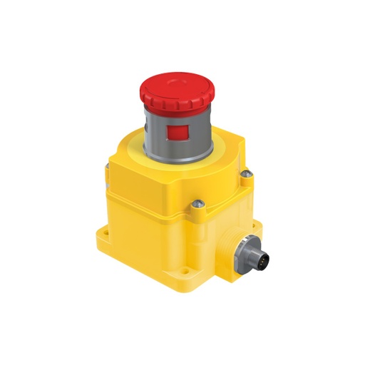[87186] Emergency Stop: Flush Mounting 44Mm Lockable Push Button (SSA-EB1MLYRP-12ED1Q8-87186)
