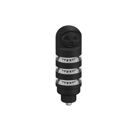 [806713] Tl50 Pro Tower Light With Sealed Loud Audible, Beacon Black Housing: 3 Lighted Segments (TL50PBL3ALSQ)