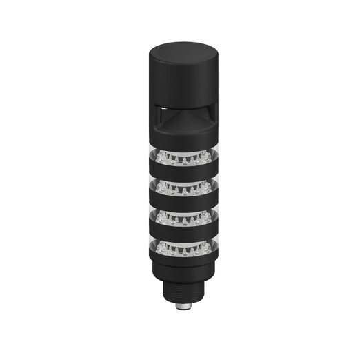 [809579] Tl50 Pro Tower Light With Sealed Omni-Directional Audible, Beacon Black Housing: 4 Lighted Segments (TL50PBL4AOSQ)