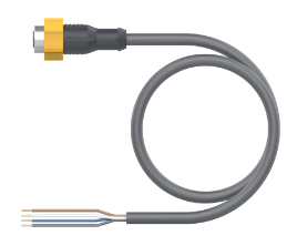 [100044925] Turck Actuator and Sensor Cordset, Connection Cable (EKRT-A4.400-GC8K-3)