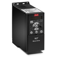 [132F0005] Frequency Converter FC-051P1K5S2E20H3BXCXXXSXXX VLT® Micro Drive FC-51 (P1K5) 1.5 KW / 2.0 HP, Single phase 200 - 240 VAC, (E20) IP20 / Chassis (H3) RFI Class A1/B (C1) Brake chopper No Loc. Cont. Panel Coated PCB, No Mains Option M2-FRAME