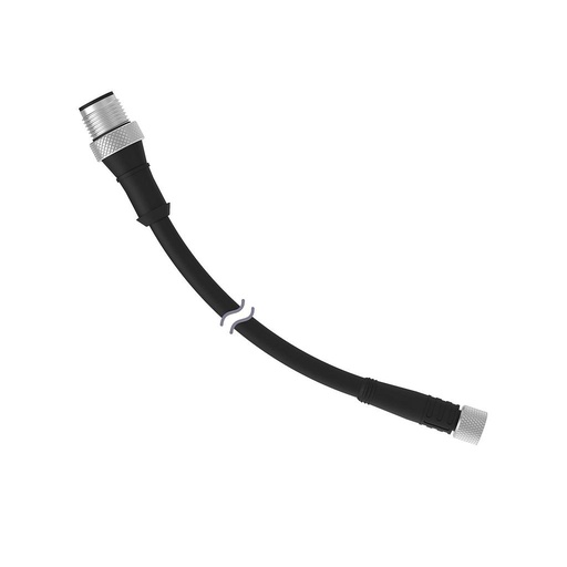 [14476] Cordset M8 Threaded to A-Code M12 Double Ended (PKG3M-.5-MQDCM4IO)